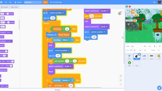 Scratch Tutorial | Apple Dash | Part 2 | Scratch how to make an Apple Catching Game смотреть онлайн