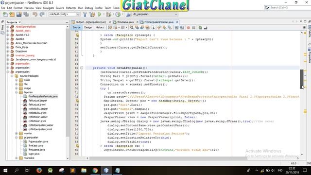 Cara Membuat Laporan di Netbean dengan Ireport ( Jasperreport) Java IDK 1.8.0 смотреть онлайн