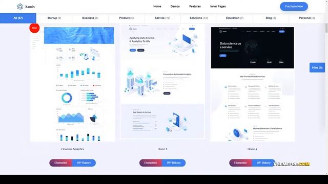 Xamin - Data Science and Analytics SaaS WordPress Theme creative corona virus Build Website смотреть онлайн