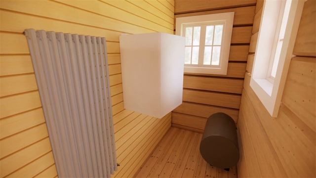 Проект Двухэтажного Дома для Большой СЕМЬИ. Деревянный Дом из Лафета с Сауной и Террасой смотреть онлайн