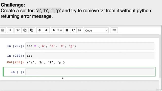 033 Python Set Challenge & Solution 6 Discard смотреть онлайн