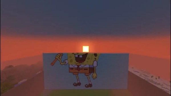 #2 Sponge Bob ! Minecraft Pixel Art/Маинкрафт Пиксель-Арт
