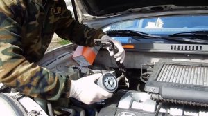 Замена топливного фильтра Hyundai Santa Fe