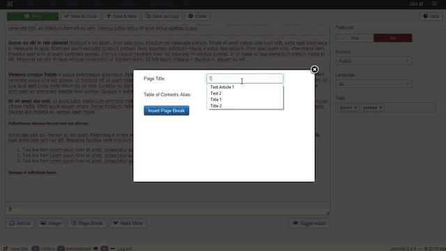 Joomla 3.x. How To Split A Long Article Into Multiple Linked Pages смотреть онлайн