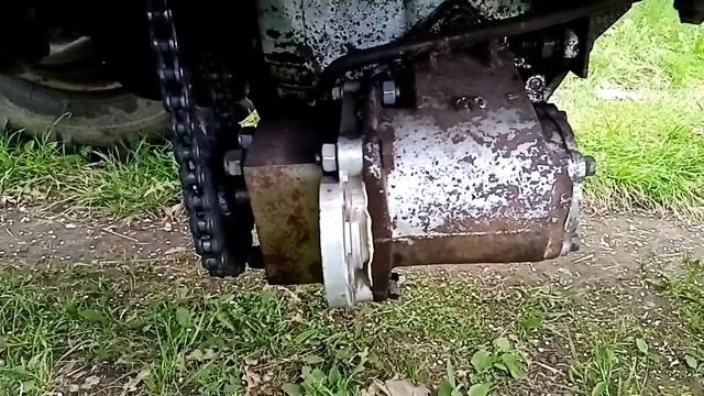 Самодельный трактор с двигателем мерседес ОМ 615. смотреть онлайн