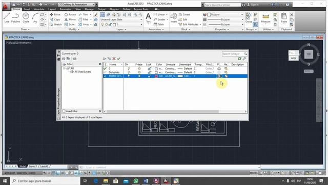 MANEJO DE CAPAS LAYERS EN AUTOCAD 2013 смотреть онлайн