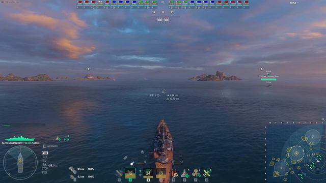 ⚓ШАРНХОРСТ 43 ЛИНКОР ГЕРМАНИИ ! ⚓ WORLD OF WARSHIPS! #worldofwarships #wows #МИРКОРАБЛЕЙ