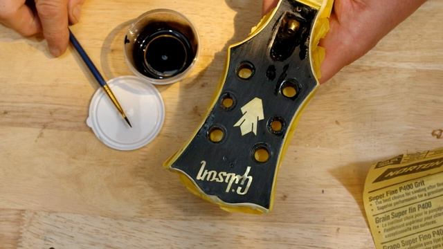 headstock touch ups using nitrocellulose lacquer смотреть онлайн