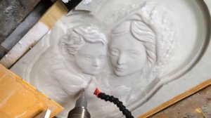 Вырезаем икону из мрамора