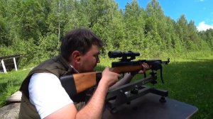 ОП СКС 7,62х39 и оптика NIKKO Stirling / ОХОТНИЧЬЕ-ПРОМЫСЛОВЫЙ КАРАБИН /ПРИСТРЕЛКА ЗАГОННОГО ПРИЦЕЛ