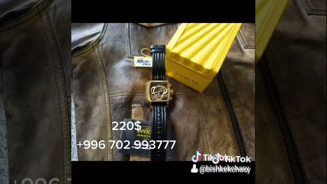 Часы мужские Invicta цвет золото-чёрный ремень полоска цена 220дол 0702993777 смотреть онлайн