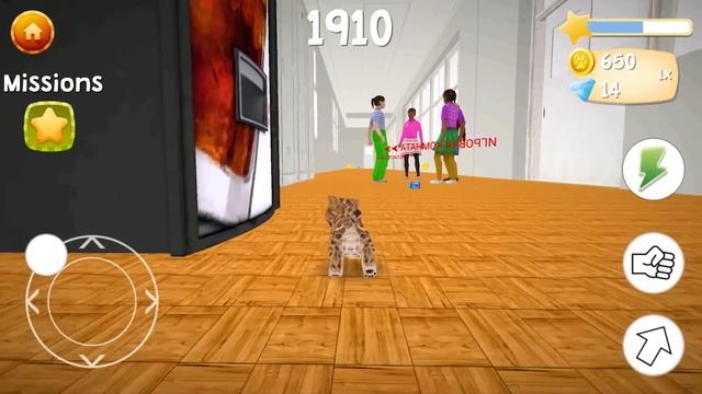 Симулятор Маленькой Кошки #1 Серый и Рыжий котик в Школе Cat Simulator на Пурумчата смотреть онлайн