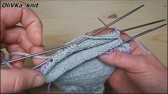 Как связать перчатки спицами Правая перчатка часть 4 смотреть онлайн