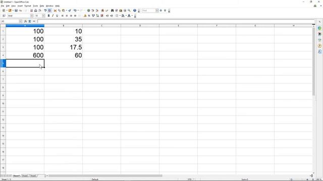 How to calculate percentages using Open Office Calc spreadsheet смотреть онлайн