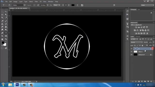How To Make Your Own Logo || In Adobe Photoshop CS6 || Photoshop Logo Design Tutorial смотреть онлайн