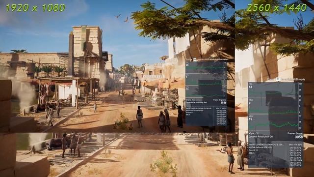 Assassin's Creed Origins | Intel i7 6700k & Nvidia GTX 1070 | 1080p Vs. 1440p ULTRA смотреть онлайн