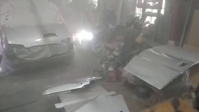 Хендай Старекс 2003 нанесение базы и лака смотреть онлайн