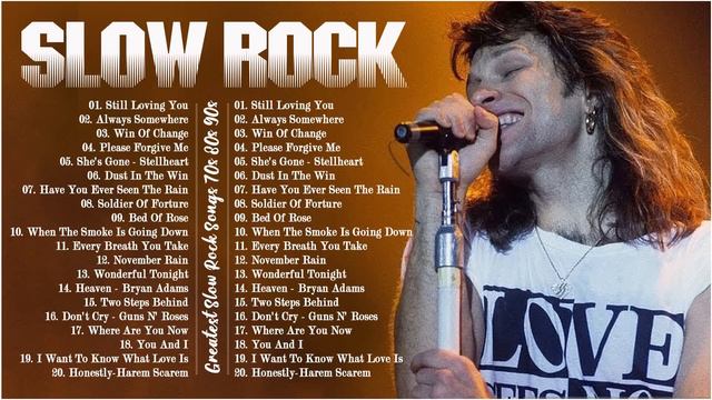 Led Zeppelin Scorpions Aerosmith Bon Jovi Steelheart - Greatest Hits Slow Rock 70s 80s 90s