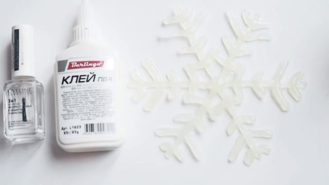 Новогодний декор: СВЕРКАЮЩАЯ СНЕЖИНКА своими руками | glitter snowflake DIY смотреть онлайн