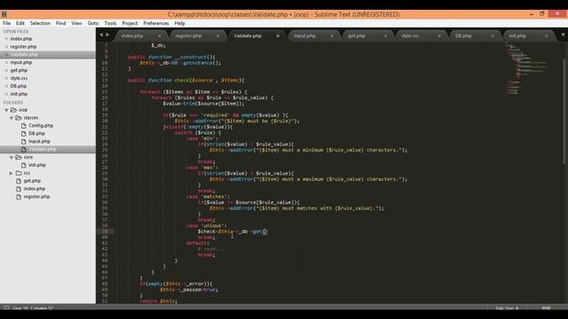 PHP Object Oriented Programming Build a Login System [ part11 ] смотреть онлайн