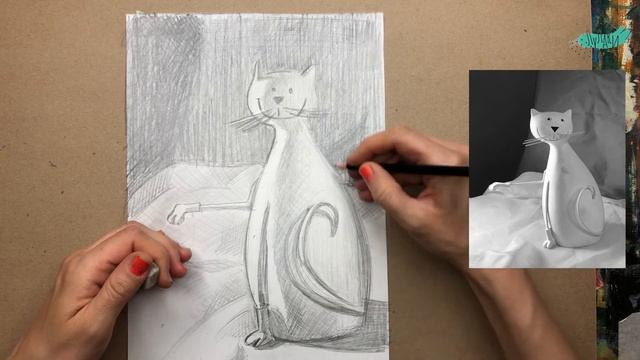 Как рисовать простым карандашом. Рисование с натуры для начинающих художников. смотреть онлайн