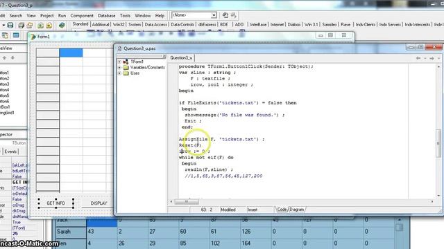 2D Array in Delphi - Lucky Draw Tickets Example (Part 1) EC 2013 Sept P1 смотреть онлайн