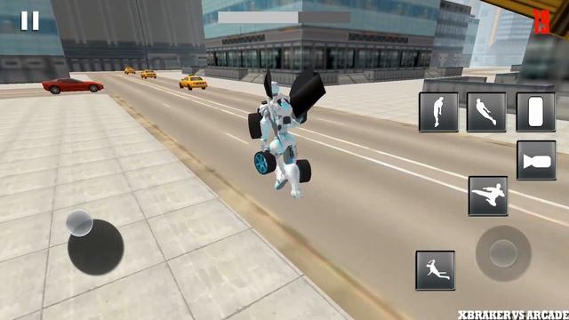 Flying Car Robot Flight Drive Simulator Game 2017 смотреть онлайн