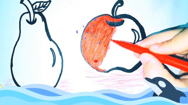 Bolalar uchun mevalarni chizish/Drawing fruits for children/Рисование фрукты для детей смотреть онлайн