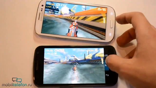 Samsung Galaxy S 3 vs Galaxy Nexus: скорость (speed comparison) смотреть онлайн