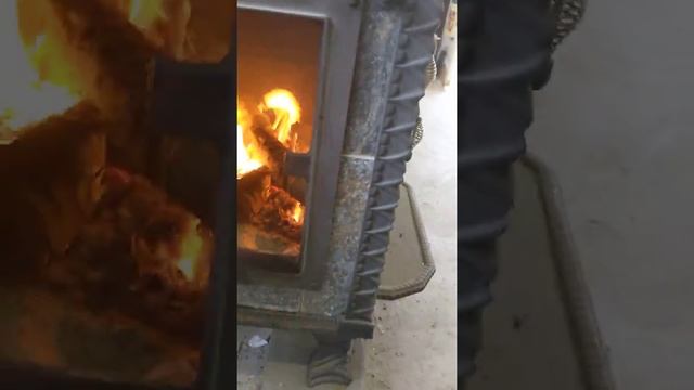 Wood stove waste oil burner made simple смотреть онлайн