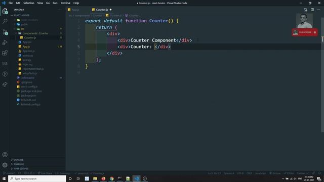 31. Introduction to Hooks in React. Learn useState Hook to declare state in Functional Components. смотреть онлайн