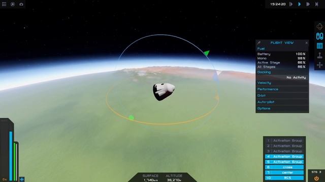 SpaceX crew dragon in-flight abort test (IFA) in SimpleRockets 2 смотреть онлайн