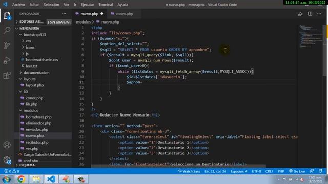 Lista desplegable en php desde una consulta sql смотреть онлайн