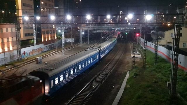 ЧС7-099 с поездом N55 "Сож" Москва-Гомель по Филям смотреть онлайн