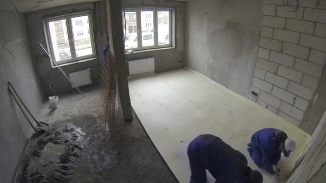 Правильная укладка стяжки (плавающий пол) смотреть онлайн