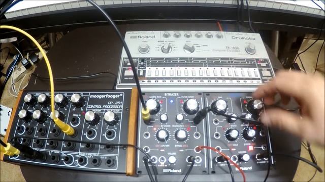 Roland TR-606 through Aira Bitrazer & Demora FX modulated by Moog CP-251 смотреть онлайн