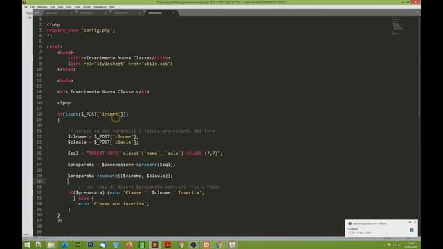 PHP inserimento record metodo Prepare смотреть онлайн
