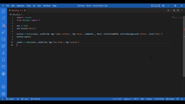 Tkinter Tutorial For Beginners - Dice Roller using Tkinter смотреть онлайн
