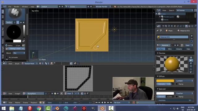 Blender: Texture Paint Bump Map смотреть онлайн