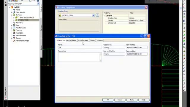 CADline - AutoCAD Civil 3D - Grading Slope Styles смотреть онлайн