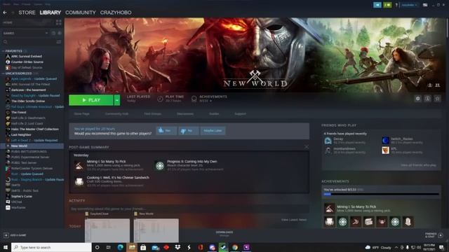 How To Fix New World "Unrecoverable Error" (Steam must be running to play this game). смотреть онлайн