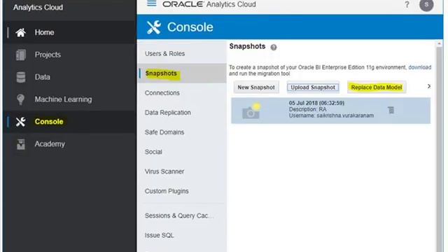 Steps for uploading rpd in Oracle Analytics Cloud смотреть онлайн