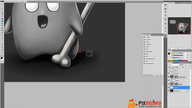 Cute Cartoon Creature - Photoshop Digital Painting Speedart смотреть онлайн