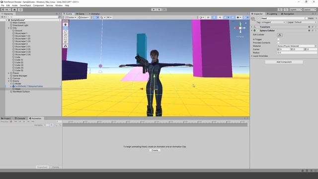 Lesson 23. Headshot in Unity 3D Tutorial (2024). How To Make First Person Game (FPS) in Unity смотреть онлайн