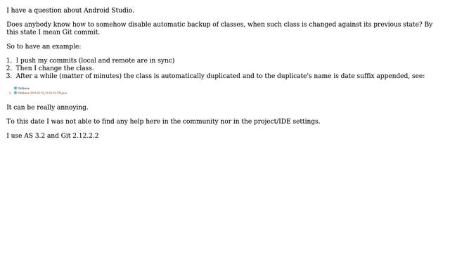 Android Studio keeps backing up changed classes (Git) смотреть онлайн