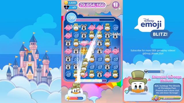 Disney Emoji Blitz - Ebenezer Scrooge McDuck (Level 5) - Christmas Carol - HIGH SCORE 160M- Gamepla смотреть онлайн
