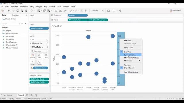 Combined Bar and Line Graph In Tableau basic | Analytics Planets смотреть онлайн
