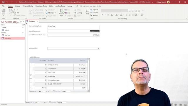 MsAccess - Update Parent Form with Sub Form Control References смотреть онлайн
