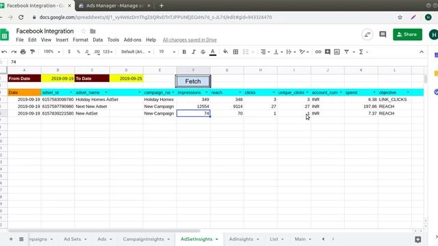 Import Facebook Marketing Data to Google Spreadsheet смотреть онлайн